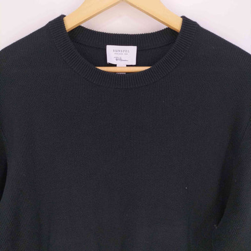 サンスペル Sunspel 別注 クルーネック コットンニット メンズ import:L