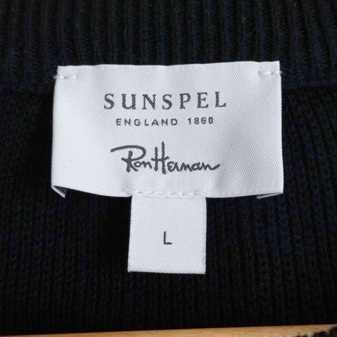 サンスペル Sunspel 別注 クルーネック コットンニット メンズ import:L