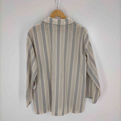 Cardo Fabrica ストライプ シースルー パジャマシャツ レディース FREE