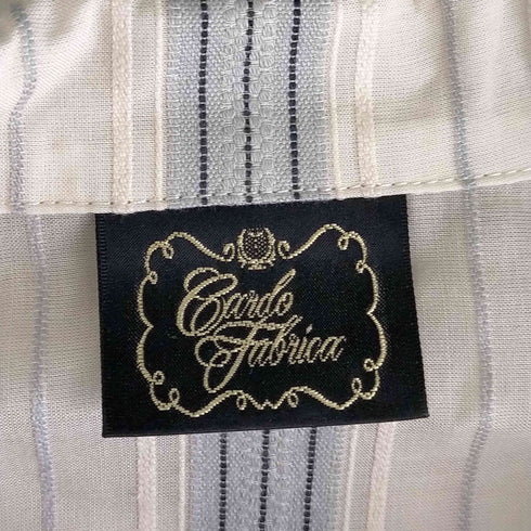 Cardo Fabrica ストライプ シースルー パジャマシャツ レディース FREE