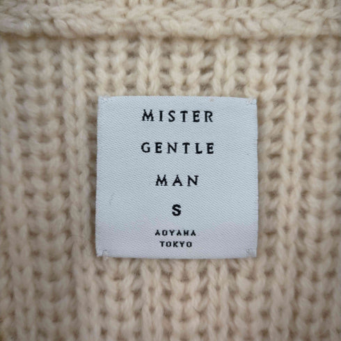 ミスタージェントルマン MISTER GENTLE MAN バックフリンジ ウールニット メンズ JPN:S