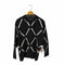 MODEFREAK ラインデザインニット 韓国 モード メンズ ONE SIZE