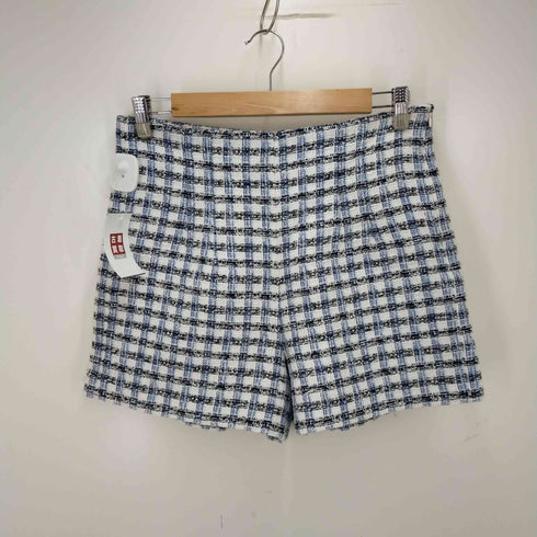 ザラ ZARA ダブルブレストショート丈 ツイードジャケット セットアップ レディース import:L