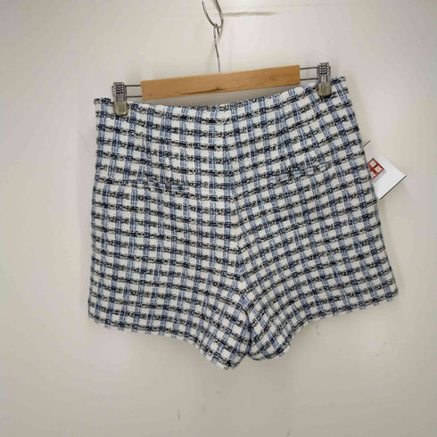 ザラ ZARA ダブルブレストショート丈 ツイードジャケット セットアップ レディース import:L