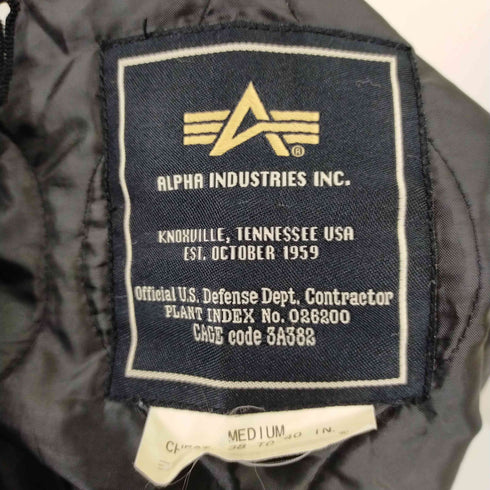 アルファインダストリーズ ALPHA INDUSTRIES モッズコートキルティングライナージャケット メンズ M
