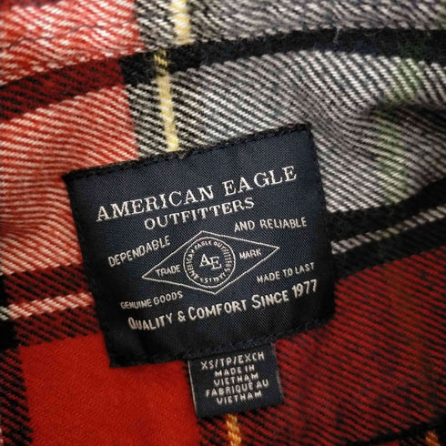 アメリカンイーグル AMERICAN EAGLE ネルシャツ メンズ JPN:XS