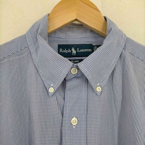 ラルフローレン RALPH LAUREN BLAKE ポニー刺繍 ギンガムチェック BDシャツ メンズ import:M
