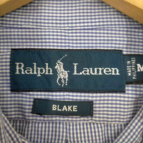 ラルフローレン RALPH LAUREN BLAKE ポニー刺繍 ギンガムチェック BDシャツ メンズ import:M