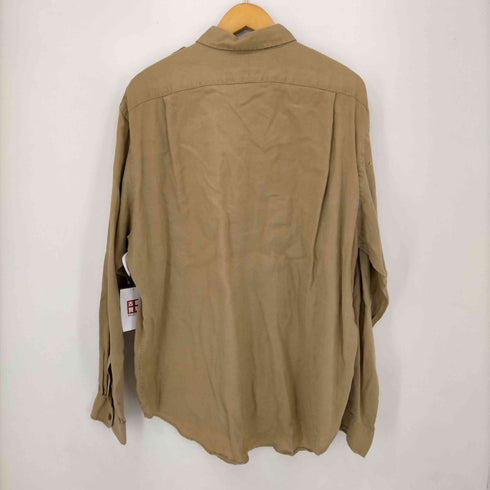 ポロバイラルフローレン Polo by RALPH LAUREN 90S G.I.SHIRT リネンエポレットシャツ メンズ import:XL