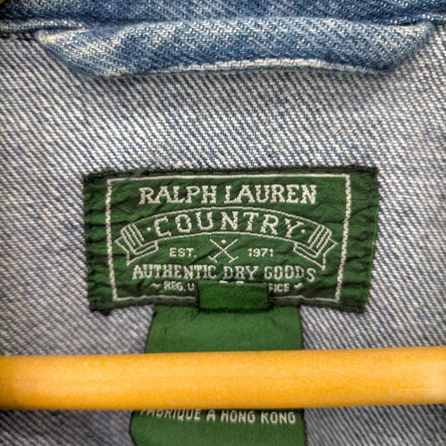 ポロカントリーラルフローレン POLO COUNTRY RALPH LAUREN RALPH LAUREN COUNTRY マリンボタン デニムテーラードジャケット メンズ import:M