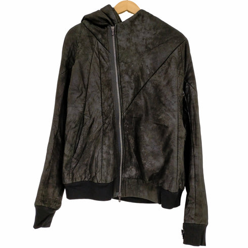 ユリウス JULIUS Lamb Leather Hooded Jacket メンズ JPN:1