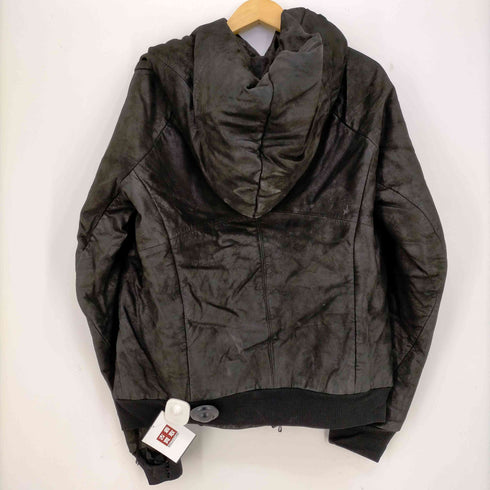 ユリウス JULIUS Lamb Leather Hooded Jacket メンズ JPN:1