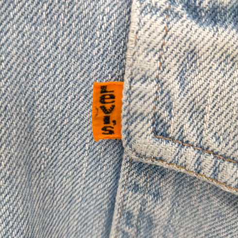 リーバイス Levis 70S 刻印73 オレンジタブ デニムオープンカラーシャツ シガレットポケット メンズ