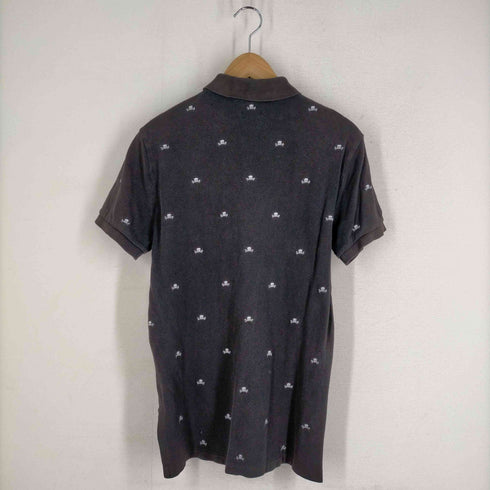 ポロバイラルフローレン Polo by RALPH LAUREN CUSTOM FIT スカル柄 鹿の子 ポロシャツ メンズ JPN:M