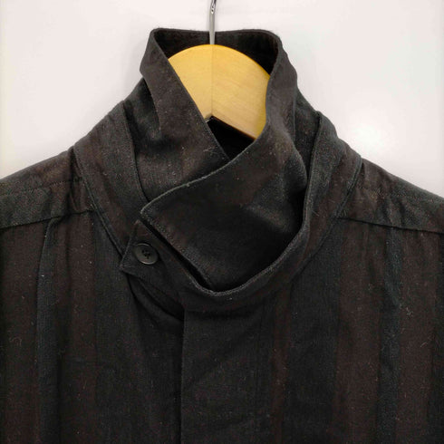 ユリウス JULIUS JACQUARD LONGLINE SHIRT ステンカラーロングシャツ メンズ JPN:2