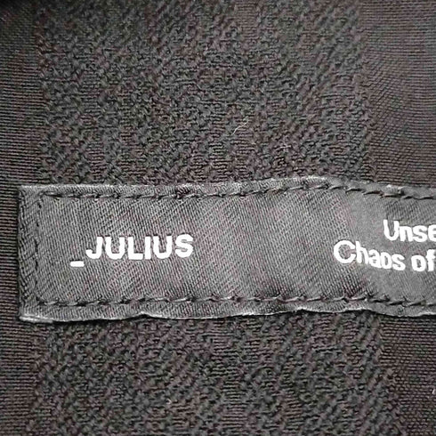 ユリウス JULIUS JACQUARD LONGLINE SHIRT ステンカラーロングシャツ メンズ JPN:2