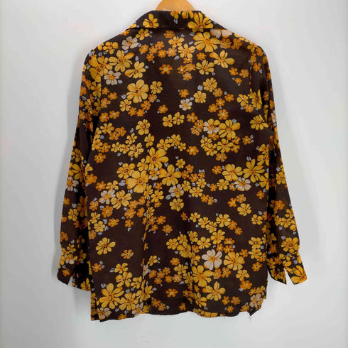 フルギ PYKETTES 70S 花柄 開襟 長袖ブラウス メンズ