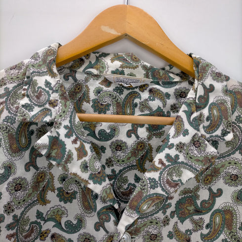 フルギ PLEETWAY VINTAGE ペイズリー柄 パジャマシャツ メンズ