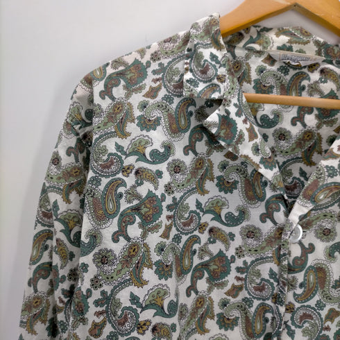 フルギ PLEETWAY VINTAGE ペイズリー柄 パジャマシャツ メンズ
