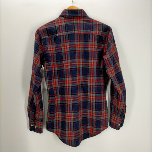 ジェーシーペニー JC Penney 80S THE MEN'S SHOP チェック柄 内キルティング プリントネルシャツ メンズ import:S