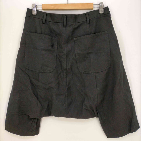 ブラックコムデギャルソン BLACK COMME des GARCONS 09SS ウールギャバ タックサルエルパンツ メンズ JPN:S