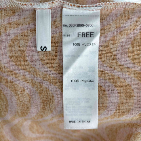 スライ SLY WAVY PATTERN CUT トップス レディース FREE