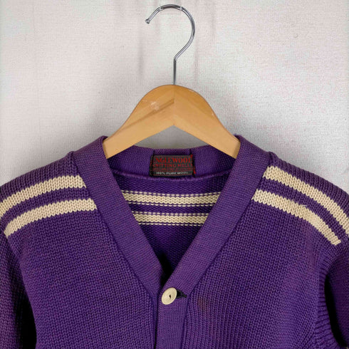 ENGLEWOOD KNITTING MILLS 40S レタード パッチ ウール カーディガン メンズ