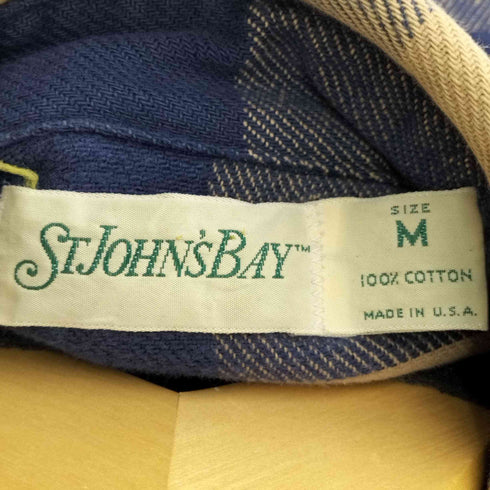セントジョンズベイ ST JOHNS BAY 80-90S チェックネル L/S シャツ メンズ import:M