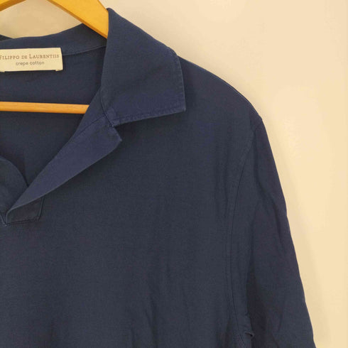 FILIPPO DE LAURENTIIS ノーボタンコットンスキッパーポロシャツ メンズ EUR:54