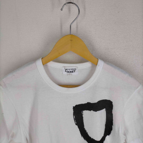 コムデギャルソンポケット COMME des GARCONS POCKET グラフィックプリントクルーネックTシャツ レディース JPN:S