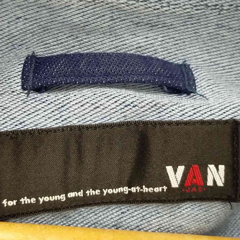 ヴァン VAN フロント刺繍ラグランデニムフーデットジャケット メンズ JPN:M