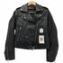 ザラ ZARA フェイクレザーライダースジャケット レディース import:M