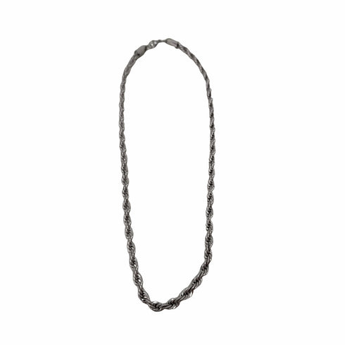 ロープネックレス シルバー 無刻印 メンズ ONE SIZE