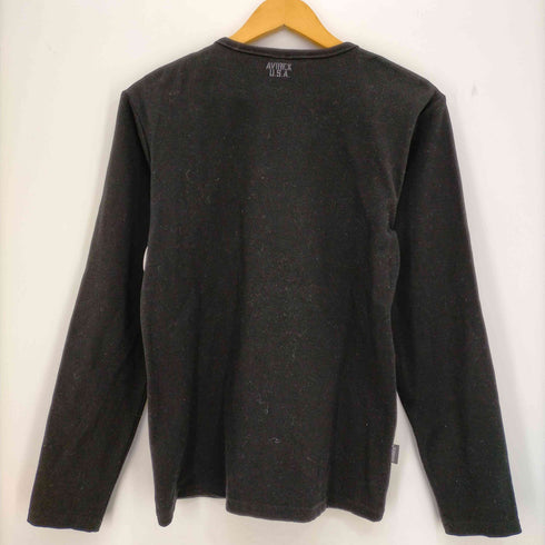 アヴィレックス AVIREX クルーネックロングスリーブTシャツ ロンT メンズ JPN:L