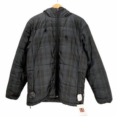 ステューシー Stussy 00s AUTHENTIC GEAR ブラックウォッチ 中綿フーデッドジャケット メンズ import:M