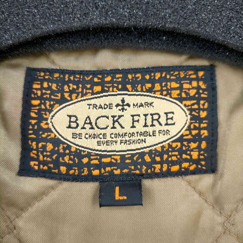 BACK FIRE 内キルティング ファーコート メンズ JPN:L
