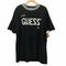 ゲス GUESS モノクロクルーネック フロントロゴ半袖tシャツ メンズ import:L