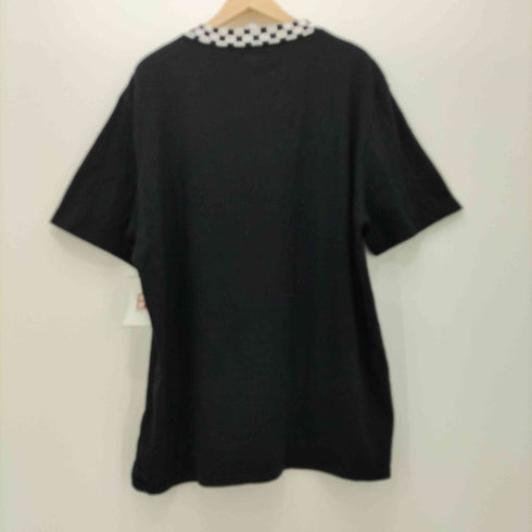 ゲス GUESS モノクロクルーネック フロントロゴ半袖tシャツ メンズ import:L