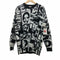 ザラ ZARA フォトプリント クルーネックコットンニット メンズ import:M