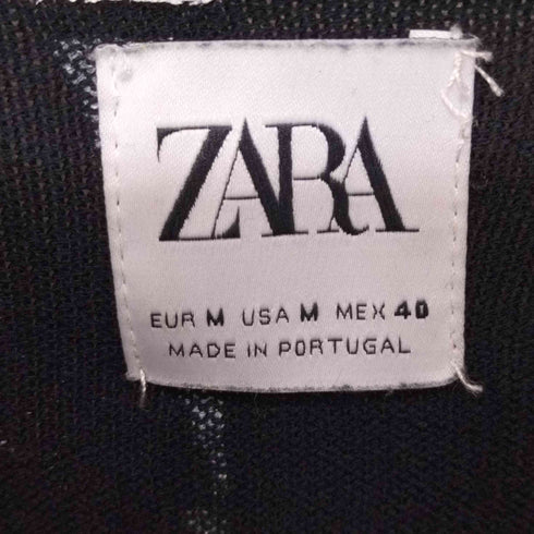 ザラ ZARA フォトプリント クルーネックコットンニット メンズ import:M