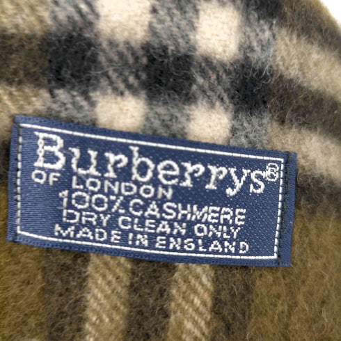 バーバリーズ BURBERRYS ノバチェック カシミヤ100% フリンジマフラー レディース