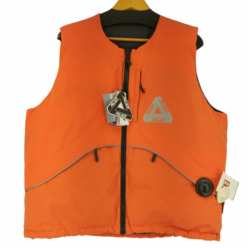 パレス PALACE 23AW P-TECH REVERSIBLE PUFFA VEST (ORANGE) メンズ import:M