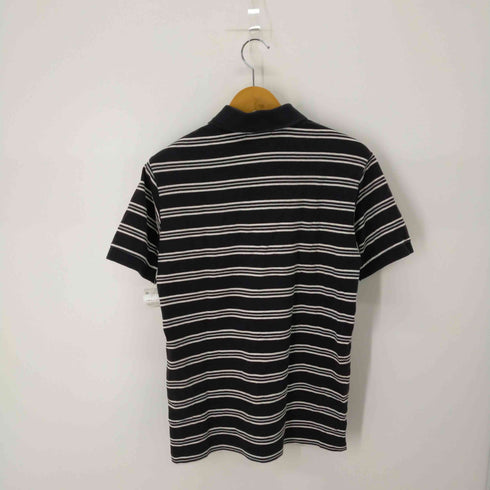 フレッドペリー FRED PERRY ロゴ刺繍 ボーダー半袖ポロシャツ メンズ import:L