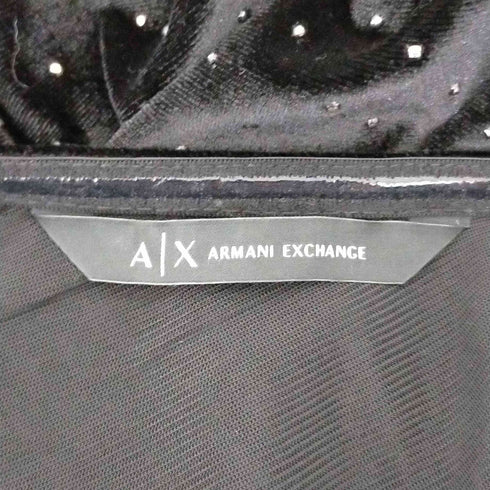 アルマーニエクスチェンジ ARMANI EXCHANGE ラインストーン ワンショルダーワンピース レディース XS
