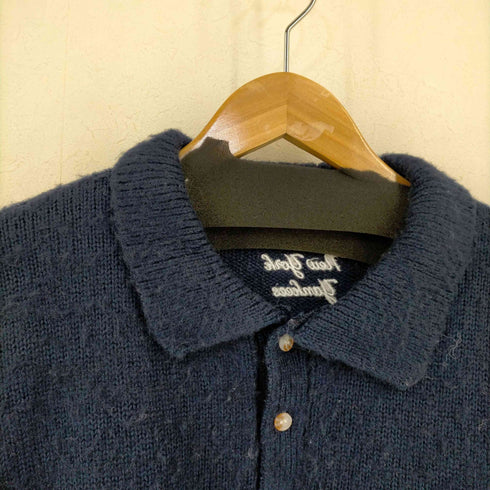ペルーシュ Perushu 野球コラボ 刺繍 ニットポロシャツ メンズ JPN:M