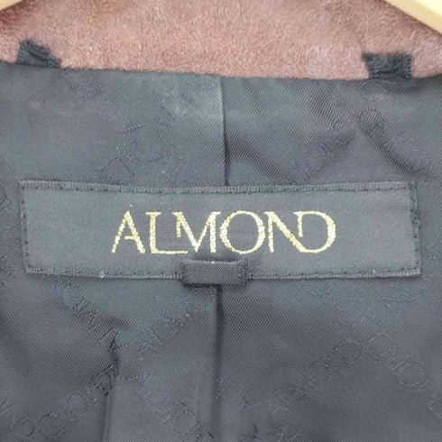 アーモンド ALMOND ボタンストーン レザー 2B テーラードジャケット レディース import:L