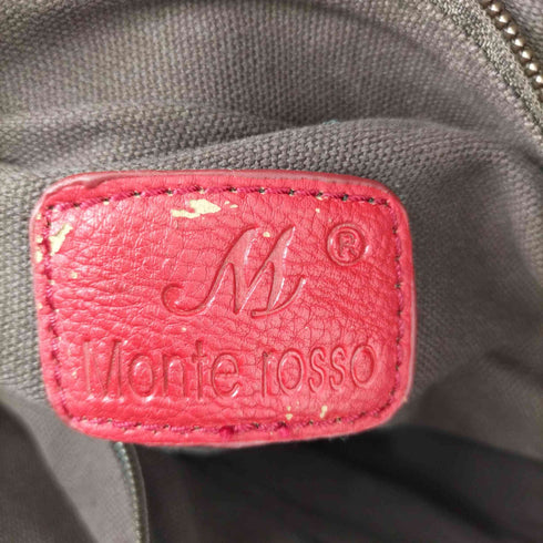 モンテロッソ Monte rosso エナメルクロコハンドバッグ レディース
