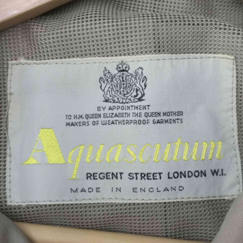 アクアスキュータム AQUASCUTUM 60S 英国製 ステンカラー コート メンズ