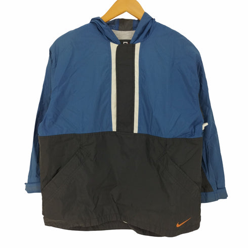 ナイキ NIKE 90S 赤黒タグ ナイロン アノラックパーカー メンズ import:M