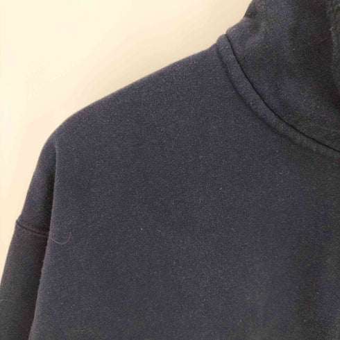 チャンピオン Champion 90-00S AUTHENTICタグ 企業ロゴ 刺繍 ハーフジップ スウェット メンズ import:L